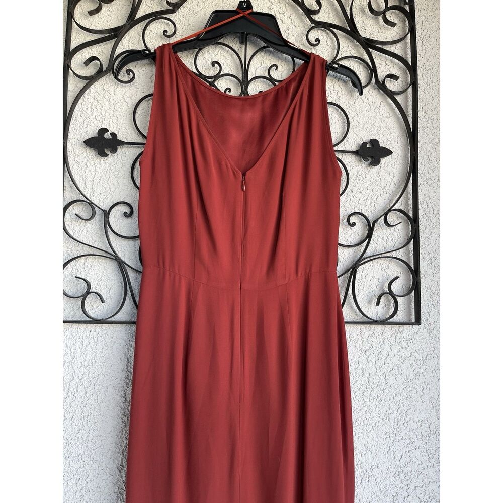 Boden Tessa Asymmetrical Midi  Dress- Size 6 - Red - Picture 7 of 10